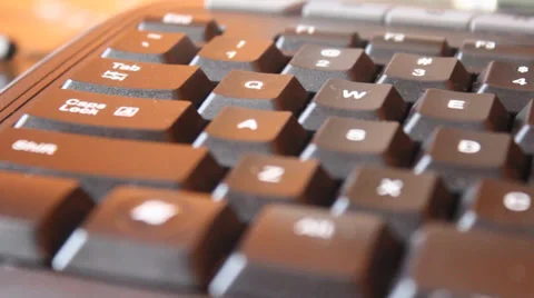 Keyboard Rack-Focus Stock Footage 35226067