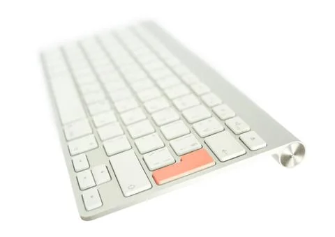 Keyboard with red button Foto stock