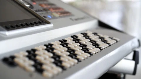Keyboard Roland Fantom 動画素材 124366568