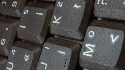 Keyboard rotation Stockbeeldmateriaal 91554317