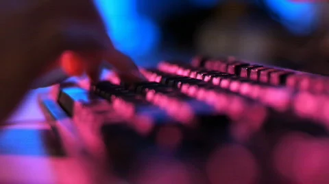 Keyboard sequence 1 Stock Footage 771647