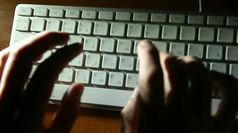 Keyboard shadow Stock Footage