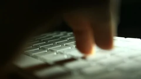 Keyboard shadow Stock Footage 12764653