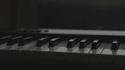 Keyboard Slow Slider Pan Stock-Footage 107787981