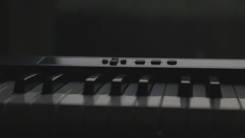 Keyboard Slow Slider Pan Stock-Footage 107788245