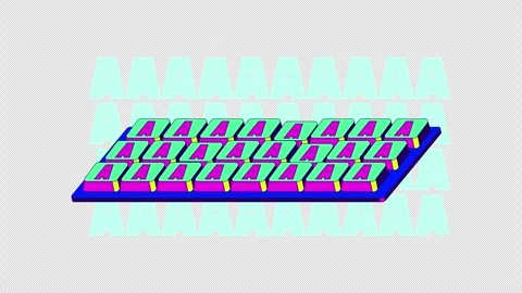 Keyboard smash gaming reaction 2D animation Stock Footage 338005954