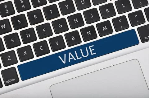 Keyboard space bar button written word value Foto stock