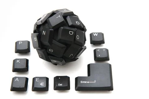 Keyboard sphere as new input device for your computer 写真素材