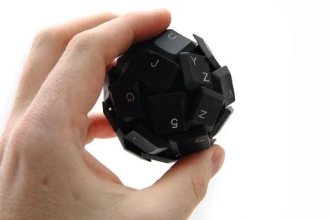 Keyboard sphere as new input device for your computer 写真素材