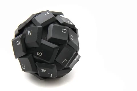 Keyboard sphere - new input device 写真素材