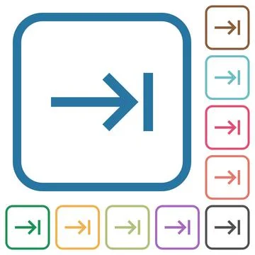 Keyboard tab simple icons Stock Illustration
