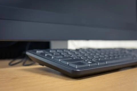 Keyboard on table work of room service business office Foto stock