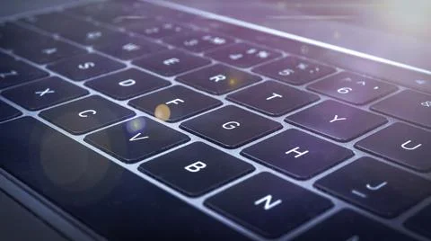 Keyboard technology background, future work concept,laptop keyboard close-up Stock Photos