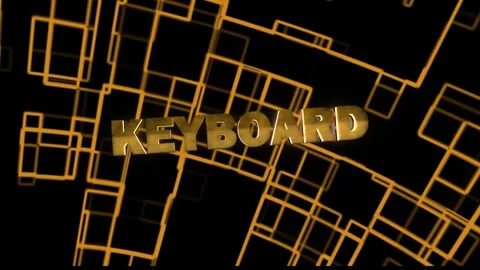 Keyboard Technology Word with background Stock Footage 294602352