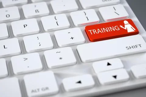 Keyboard training Illustrazione stock