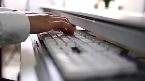 Keyboard typing and Typing Code Stock Footage 168967024