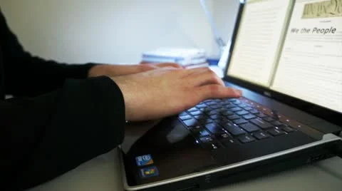 Keyboard Typing Stock Footage 10798974