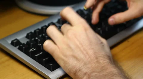 Keyboard Typing Video stock 41781194