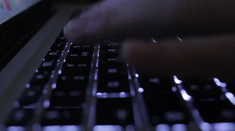 Keyboard Typing Stock Footage 54254272