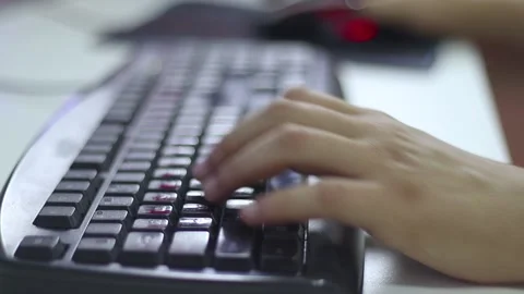 Keyboard Typing Stock Footage 233860214
