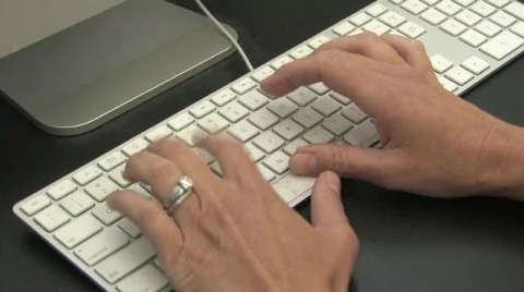 Keyboard Typing (Zoom) 720 Stock Footage 478647