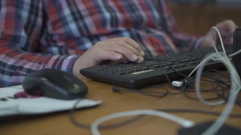 Keyboard in use Stock Footage 127089917