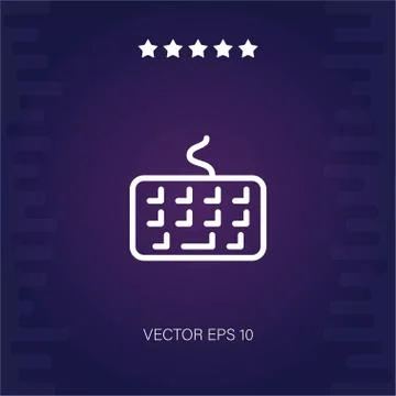 Keyboard vector icon Stock Illustration