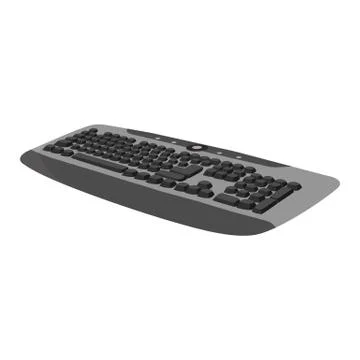 Keyboard vector icon on a white background. Keypad illustration isolated on Ilustración de archivo