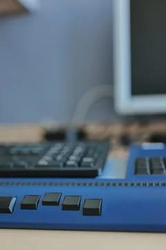 Keyboard for visually impaired Foto stock