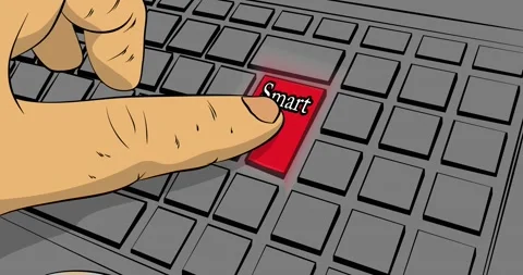 Keyboard with the word Smart Video stock 171659183