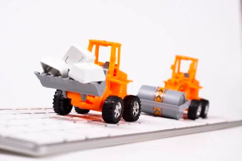 Keyboard workers Stock Photos