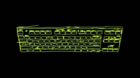 Keyboard Yellow Animation Stock-Footage 150461697