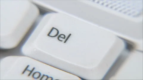 Keyboarding , key Delete Stock Footage