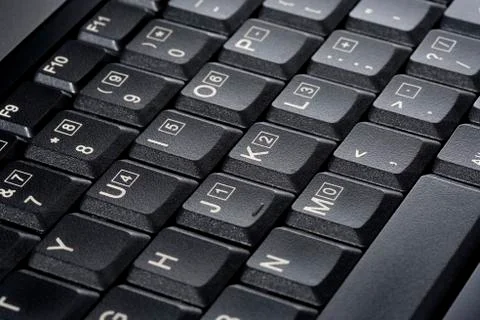 Keybord from a black notebook Stock Photos