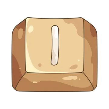 Keycap letter i Stock Illustration