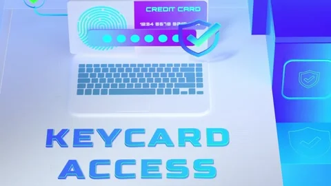 KEYCARD ACCESS Stock Footage 267539623