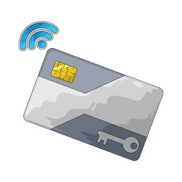 Keycard illustration Stock Illustration