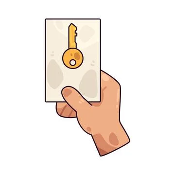 Keycard illustration Stock-Illustration