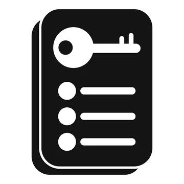 Keycard showing access control list for security system 스톡 일러스트