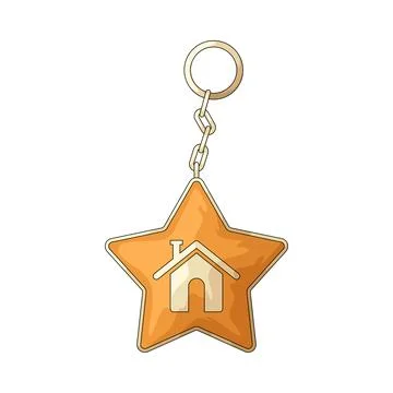 Keychain illustration Ilustración de archivo