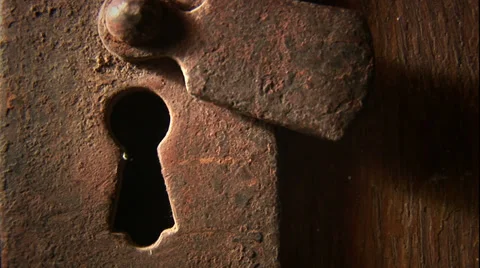 Keyhole and butterfly Stock-Footage 32659682