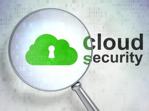 Keyhole and Cloud Security 스톡 일러스트