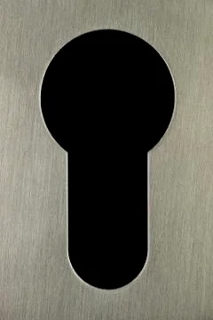 Keyhole black Stock Photos
