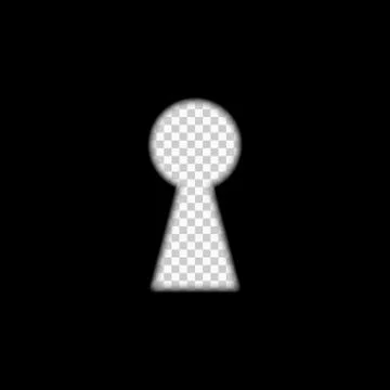 Keyhole on dark background Stockillustratie