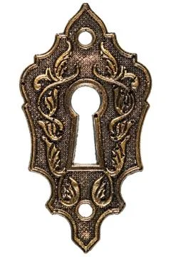 The keyhole, decorative design element, isolated on white background Stock-Fotos
