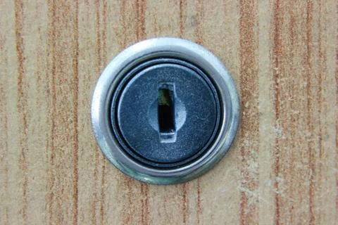 Keyhole door lock Stock Photos