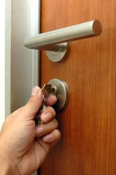 Keyhole gate Stock Photos