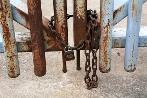 Keyhole gate Stock Photos