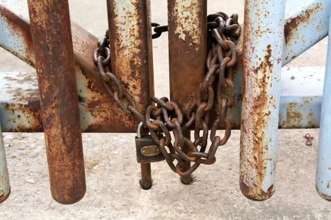 Keyhole gate Stock Photos