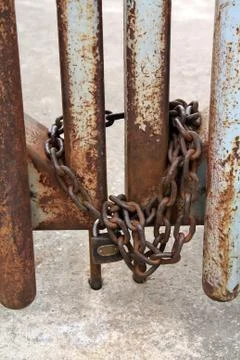 Keyhole gate Stock Photos